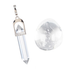 Accessorio in argento con Quarzo Bianco