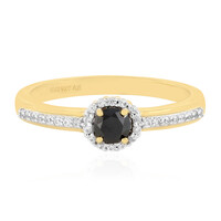 Anello in argento con Diamante Nero