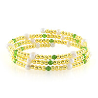 Bracciale in acciaio con Diopside Russo (Riya)