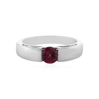 Anello in argento con Granato Magenta