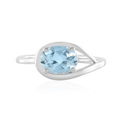 Anello in argento con Topazio Blu Cielo
