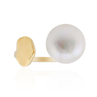 Anello in argento con Perla d'Acqua Dolce Bianca