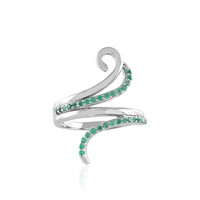 Anello in argento con Onice Verde