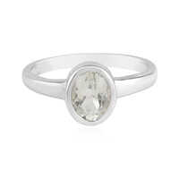 Anello in argento con Ametista Verde