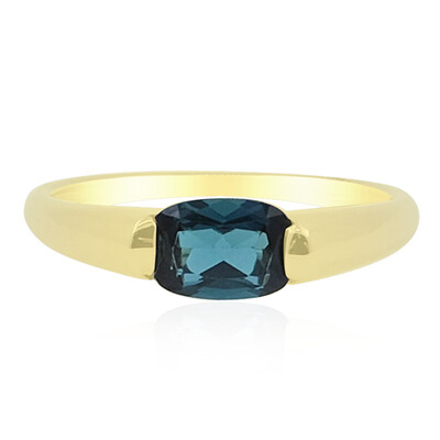 Anello in oro con Indicolite Brasiliana