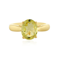 Anello in argento con Quarzo Limone