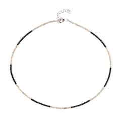 Collana in argento con Spinello Nero