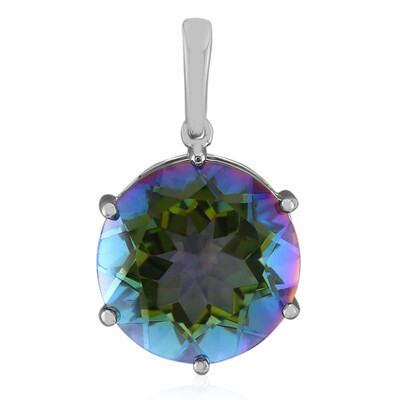 Ciondolo in argento con Quarzo Mistico Blu