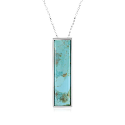 Collana in argento con Turchese Kingman Mohave Blu (Faszination Türkis)