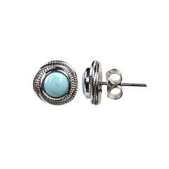 Orecchini in argento con Larimar