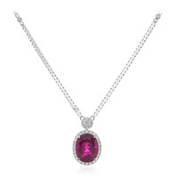 Collana in oro con Rubellite Brasiliana AAA (CIRARI)