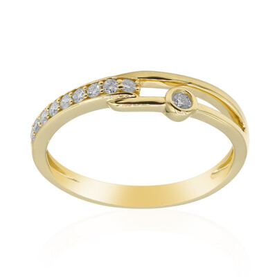 Anello in oro con Diamante I1 (H) (CIRARI)