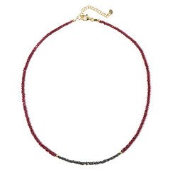 Collana in argento con Rubino del Madagascar