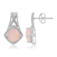 Orecchini in argento con Opale Rosa