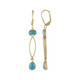 Orecchini in argento con Turchese Sleeping Beauty (KM by Juwelo)