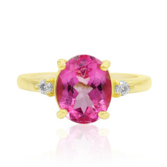 Anello in argento con Topazio Rosa