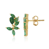 Orecchini in argento con Smeraldo Zambia
