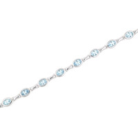 Bracciale in oro con Acquamarina AAA