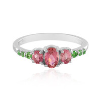 Anello in argento con Tormalina Rosa Nigeriana