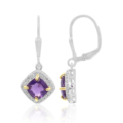 Orecchini in argento con Ametista Zambiana