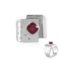 Anello in argento con Rubino del Madagascar (de Melo)
