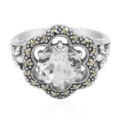 Anello in argento con Topazio Bianco
