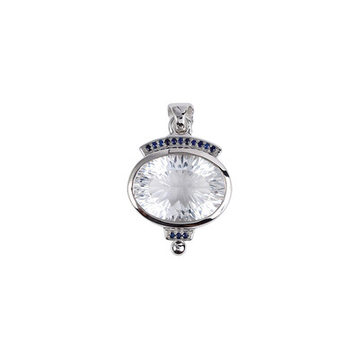 Ciondolo in argento con Quarzo Bianco