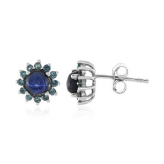 Orecchini in argento con Zaffiro Stellato Blu
