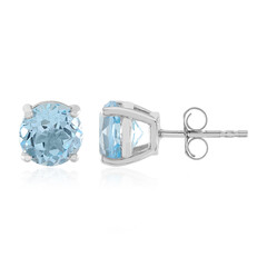 Orecchini in argento con Topazio Blu Cielo