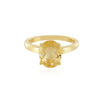 Anello in argento con Citrino