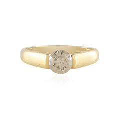Anello in oro con Diamante Champagne I1 (de Melo)