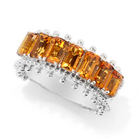 Anello in argento con Citrino (Dallas Prince Designs)