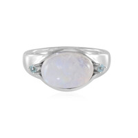 Anello in argento con Pietra di Luna Blu (KM by Juwelo)