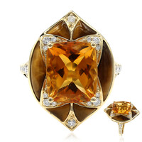 Anello in oro con Citrino (CIRARI)