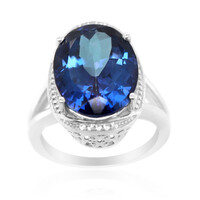 Anello in argento con Topazio Blu Royal
