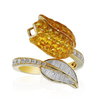 Anello in oro con Zaffiro Ceylon Giallo (Estée Collection)