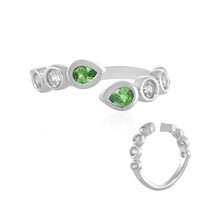 Anello in argento con Tsavorite della Tanzania