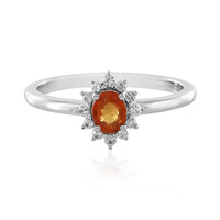 Anello in argento con Zaffiro Padparadscha