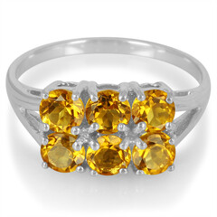 Anello in argento con Citrini
