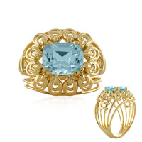 Anello in argento con Topazio Blu Cielo
