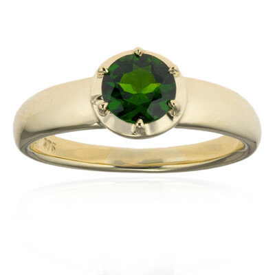 Anello in oro con Diopside Russo (CUSTODANA)