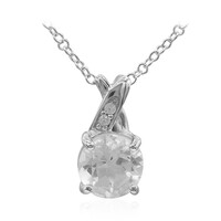 Collana in argento con Topazio Bianco