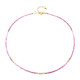 Collana in argento con Zaffiro Rosa del Madagascar (Riya)