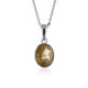 Collana in argento con Quarzo Rutilato