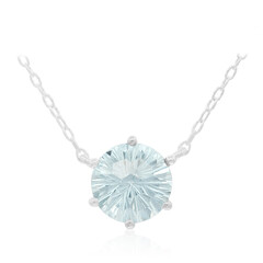 Collana in argento con Topazio Blu Cielo