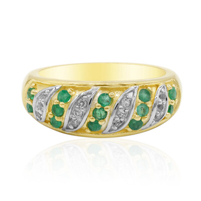 Anello in argento con Smeraldo Brasiliano