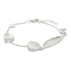 Bracciale in argento con Quarzo Bianco (TPC)