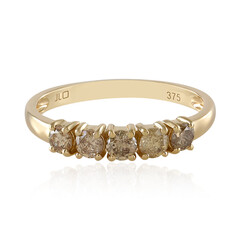 Anello in oro con Diamante Cioccolato I2