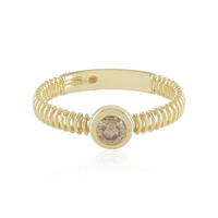 Anello in oro con Diamante Champagne I2 (Ornaments by de Melo)