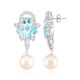 Orecchini in argento con Perla d'Acqua Dolce Bianca